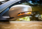 A side view mirror with a turn signal