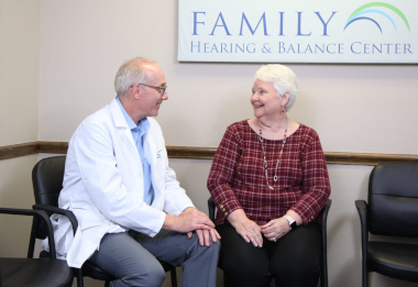 Dr. Reikowski visiting a senior female patient during our walk-in-clinic